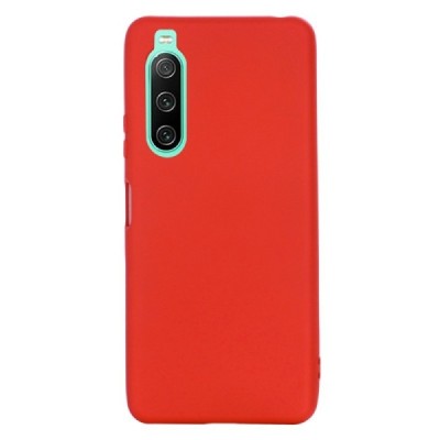 Sony Xperia 10 IV Shell kieto silikono TPU raudonas dėklas - nugarėlė | Priedai.lt