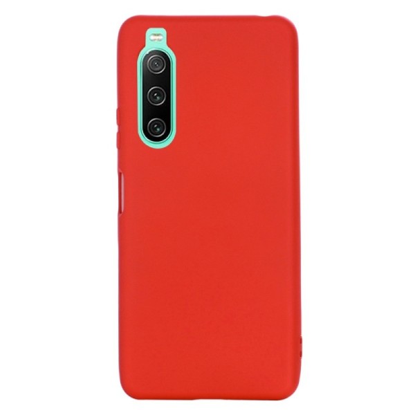 „Shell“ kieto silikono (TPU) dėklas - raudonas (Xperia 10 IV)