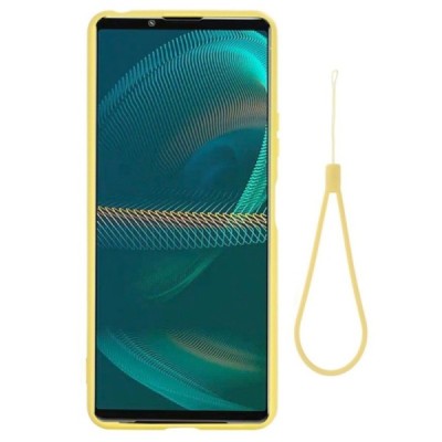 Sony Xperia 10 IV Shell kieto silikono TPU geltonas dėklas - nugarėlė | Priedai.lt
