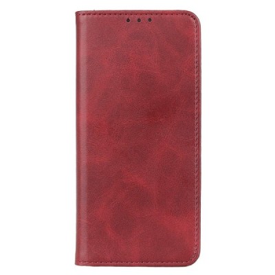 Xiaomi Redmi 10C „Split“ raudonas odinis atverčiamas dėklas - knygutė | Priedai.lt