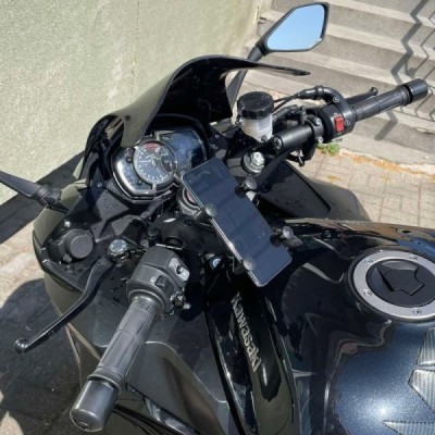 „RAM Mounts“ X-Grip telefono laikiklis motociklui (tvirtinamas prie stabdžių ar sankabos), dviračiui, paspirtukui | Priedai.LT
