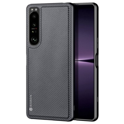 Sony Xperia 1 IV „Dux Ducis“ Fino juodas dėklas - nugarėlė | Priedai.lt