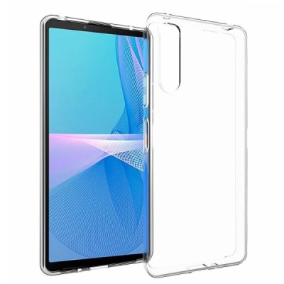 Sony Xperia 10 IV kieto silikono TPU skaidrus dėklas - nugarėlė | Priedai.lt