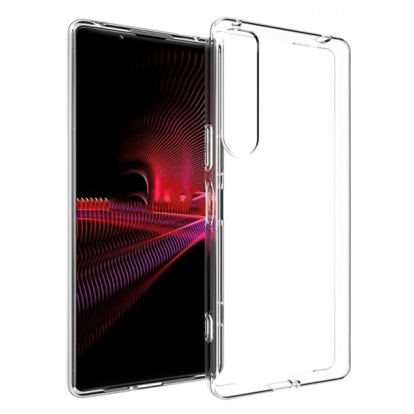 Kieto silikono (TPU) dėklas - skaidrus (Xperia 1 IV)