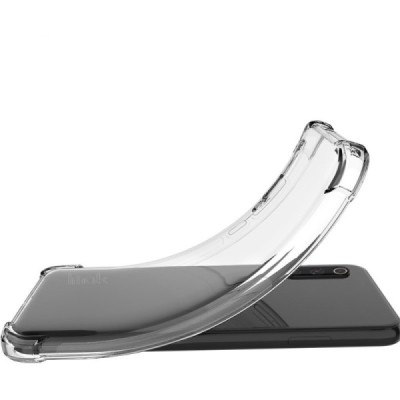 Sony Xperia 1 IV Imak sustiprintos apsaugos kieto silikono TPU skaidrus dėklas - nugarėlė + apsauginė ekrano plėvelė | Priedai.l