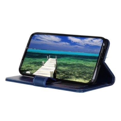 Xiaomi Redmi Note 11 Pro+ atverčiamas mėlynas odinis dėklas - piniginė | Priedai.lt