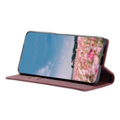 Xiaomi Redmi Note 11 Pro+ CaseMe Retro solidus atverčiamas bordo odinis dėklas - knygutė | Priedai.lt