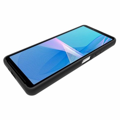 Sony Xperia 10 IV kieto silikono TPU juodas dėklas - nugarėlė | Priedai.lt