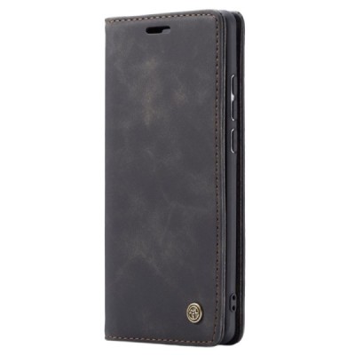 Xiaomi Mi 9T (Mi 9T Pro) CaseMe Retro solidus atverčiamas juodas odinis dėklas - knygutė | Priedai.lt