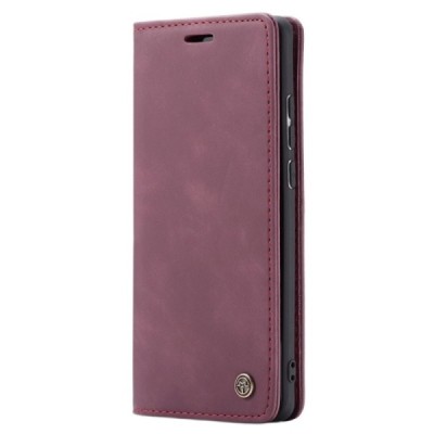 Xiaomi Mi 9T (Mi 9T Pro) CaseMe Retro solidus atverčiamas bordo odinis dėklas - knygutė | Priedai.lt