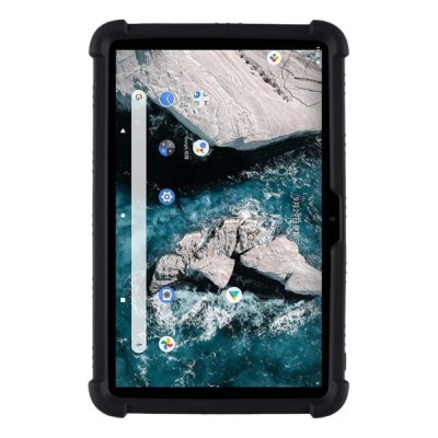 Nokia T20 Shell Kickstand sustiprintos apsaugos kieto silikono TPU juodas dėklas - nugarėlė | Priedai.lt