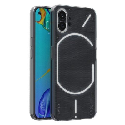 Nothing Phone 1 5G kieto silikono TPU skaidrus dėklas - nugarėlė | Priedai.lt