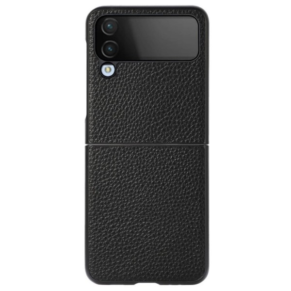„Deluxe Leather“ dėklas - juodas (Galaxy Z Flip4)
