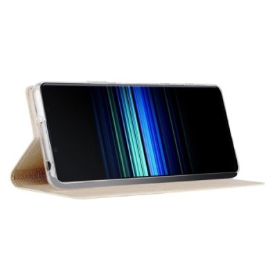 Sony Xperia 10 IV „Vili“ atverčiamas auksinis dėklas | Priedai.lt