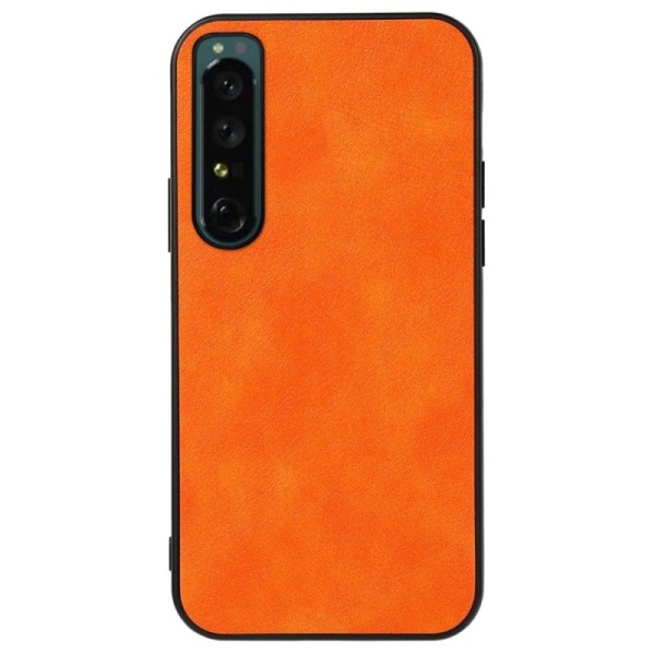 „Deluxe Leather“ dėklas - oranžinis (Xperia 1 IV)