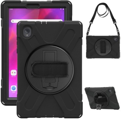 Lenovo Tab M10 Plus 10.3" (TB-X606F) sustiprintos apsaugos (360°) juodas dėklas - nugarėlė | Priedai.lt