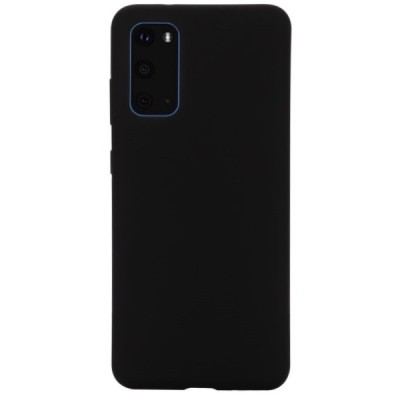 Samsung Galaxy S20 (G980) Shell kieto silikono (TPU) dėklas juodas - nugarėlė | Priedai.lt