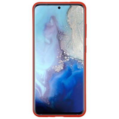 Samsung Galaxy S20 (G980) Shell kieto silikono (TPU) dėklas raudonas - nugarėlė | Priedai.lt