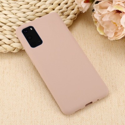 Samsung Galaxy S20 (G980) Shell kieto silikono (TPU) dėklas rožinis - nugarėlė | Priedai.lt