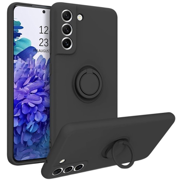 „Ring“ Kickstand (TPU) dėklas - juodas (Galaxy S21 FE 5G)