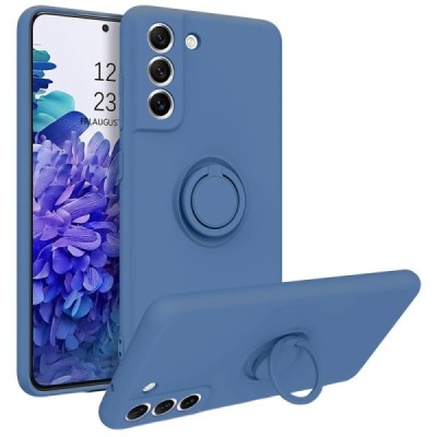 Samsung Galaxy S21 FE (Fan Edition) 5G „Ring“ Kickstand (TPU) mėlynas dėklas - nugarėlė | Priedai.lt