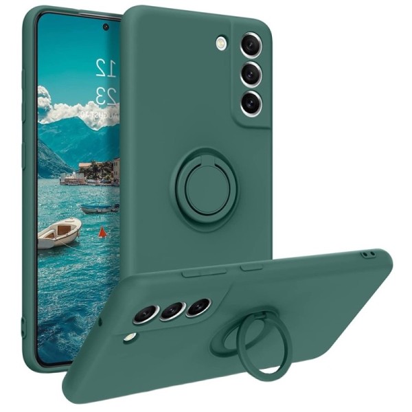 „Ring“ Kickstand (TPU) dėklas - žalias (Galaxy S21 FE 5G)