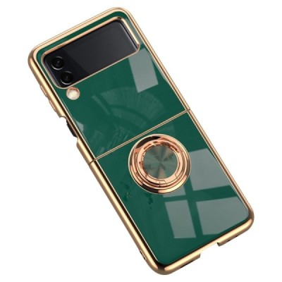 Samsung Galaxy Z Flip4 (F721) „Fashion“ Kickstand kieto silikono TPU žalias dėklas - nugarėlė | Priedai.lt