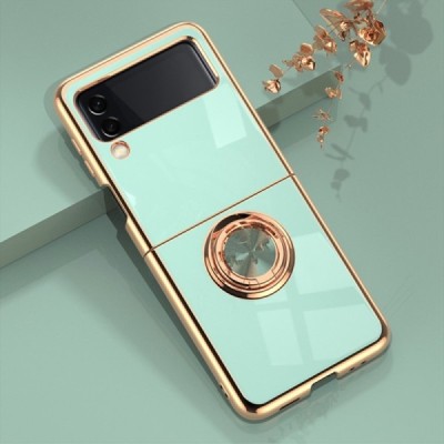 Samsung Galaxy Z Flip4 (F721) „Fashion“ Kickstand kieto silikono TPU mėtinis dėklas - nugarėlė | Priedai.lt