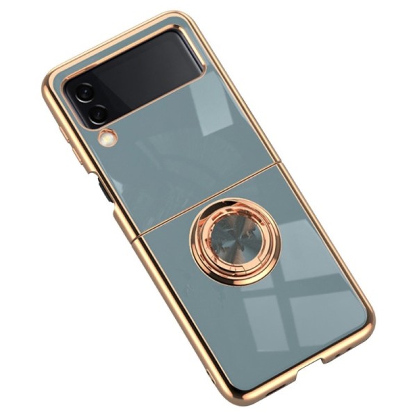 „Fashion“ Kickstand kieto silikono (TPU) dėklas - pilkas (Galaxy Z Flip4)
