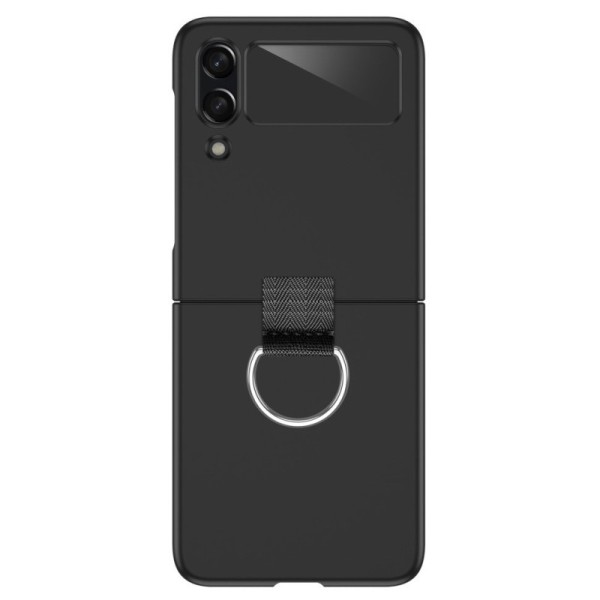 „Ring“ plastikinis dėklas - juodas (Galaxy Z Flip4)