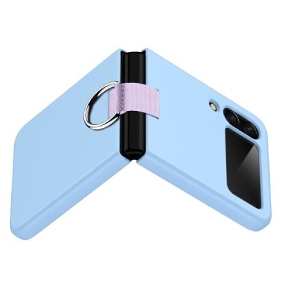 Samsung Galaxy Z Flip4 (F721) „Ring“ plastikinis šviesiai mėlynas dėklas - nugarėlė | Priedai.lt