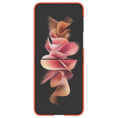 Samsung Galaxy Z Flip4 (F721) „Ring“ plastikinis oranžinis dėklas - nugarėlė | Priedai.lt