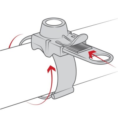 „RAM Mounts“ X-Grip telefono laikiklis (tvirtinamas prie vairo) dviračiui, paspirtukui | Priedai.LT