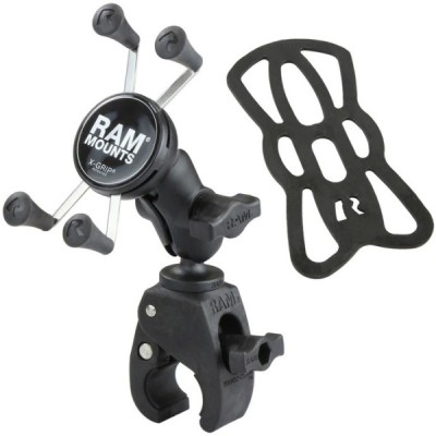 „RAM Mounts“ X-Grip telefono laikiklis motociklui (tvirtinamas prie vairo) dviračiui, keturračiui, paspirtukui | Priedai.LT