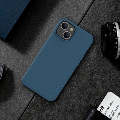 Apple iPhone 14 „Nillkin“ Frosted Shield Pro mėlynas dėklas - nugarėlė | Priedai.lt