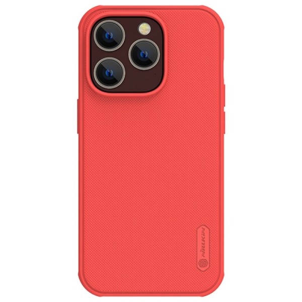 „Nillkin“ Frosted Shield Pro dėklas - raudonas (iPhone 14 Pro Max)
