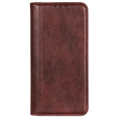 Samsung Galaxy Xcover 6 Pro (G736) rudas odinis atverčiamas dėklas - knygutė su magnetu | Priedai.lt