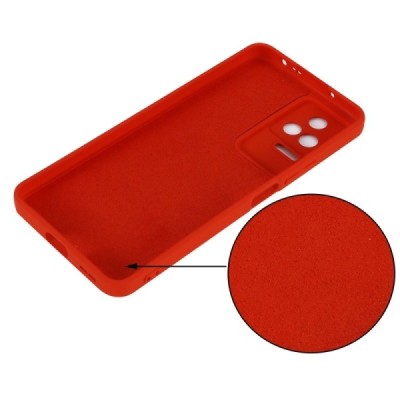 Xiaomi Poco F4 5G Shell kieto silikono (TPU) dėklas raudonas - nugarėlė | Priedai.lt