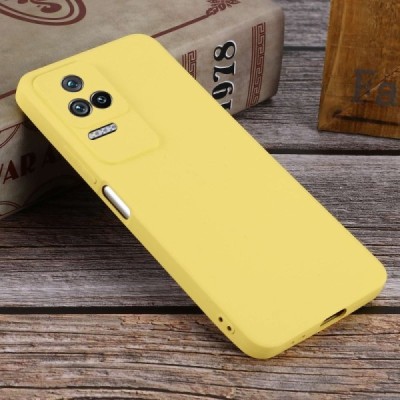 Xiaomi Poco F4 5G Shell kieto silikono TPU geltonas dėklas - nugarėlė | Priedai.lt