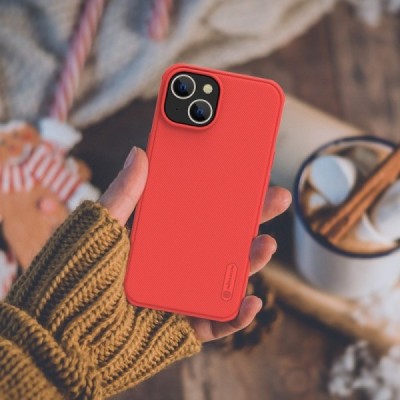 Apple iPhone 14 Plus „Nillkin“ Frosted Shield Pro raudonas dėklas - nugarėlė | Priedai.lt