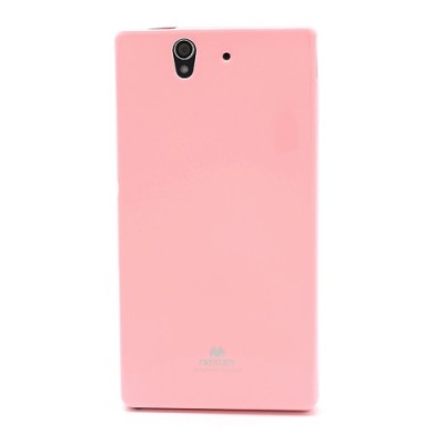 Sony Xperia Z Mercury rožinis kieto silikono tpu dėklas - nugarėlė / Priedai.lt