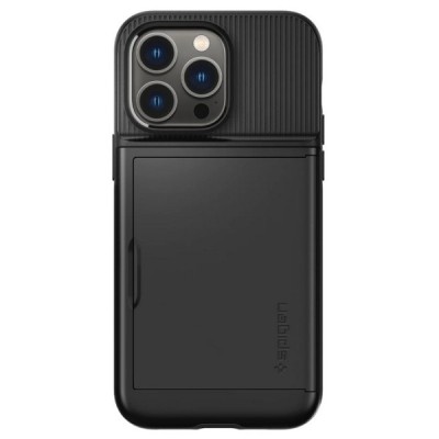 „Spigen“ Slim Armor CS Apple iPhone 14 Pro juodas kieto silikono dėklas | Priedai.lt