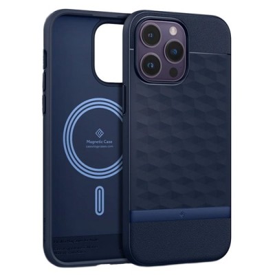 „Caseology“ Parallax Mag Apple iPhone 14 Pro Max mėlynas kieto silikono dėklas | Priedai.lt