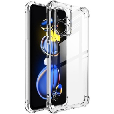 Xiaomi Poco X4 GT (Redmi Note 11T Pro, Redmi Note 11T Pro+) Imak sustiprintos apsaugos kieto silikono TPU skaidrus dėklas - nuga