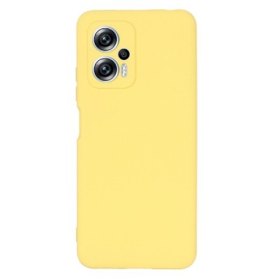 Xiaomi Poco X4 GT (Redmi Note 11T Pro, Redmi Note 11T Pro+) Shell kieto silikono TPU geltonas dėklas - nugarėlė | Priedai.lt