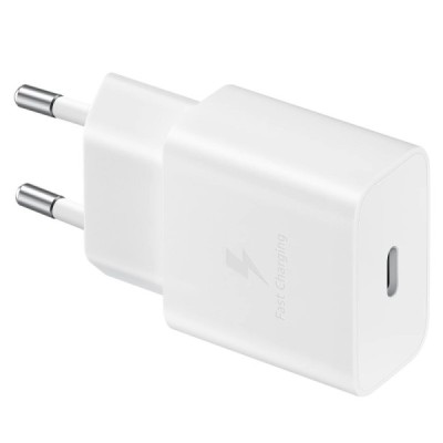 Originalus „Samsung“ PD Fast Charging 15W EP-T1510 įkroviklis - baltas + Type-C laidas | Priedai.lt