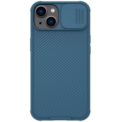 Apple iPhone 14 „Nillkin“ CamShield Pro mėlynas dėklas, nugarėlė su kameros apsauga | Priedai.lt