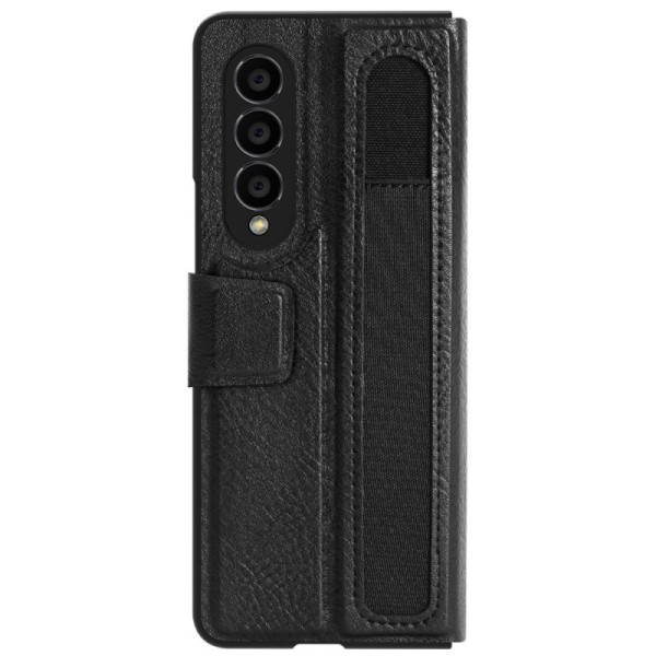 „Nillkin“ Aoge Leather atverčiamas dėklas - juodas (Galaxy Z Fold4)