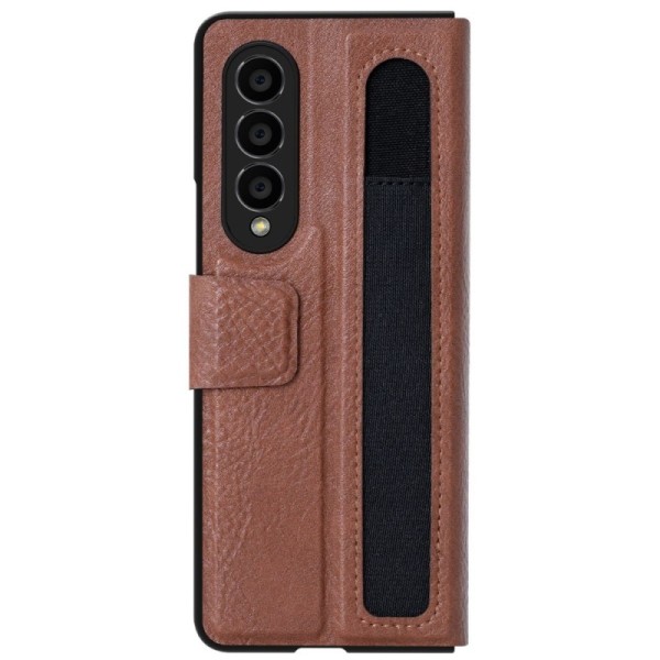 „Nillkin“ Aoge Leather atverčiamas dėklas - rudas (Galaxy Z Fold4)