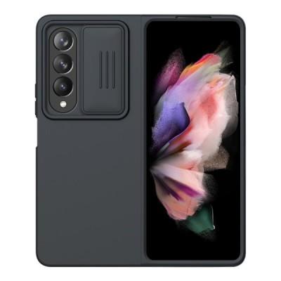 Samsung Galaxy Z Fold4 5G (F936B) „Nillkin“ CamShield Silky juodas dėklas, nugarėlė su kameros apsauga | Priedai.lt